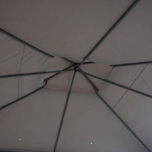 <span class=keywords><strong>Gazebo</strong></span> da Giardino Impermeabile con Tetto Ignifugo in Metallo e Acciaio e Telo in Poliestere da 160G - Product Image 6