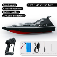 AiJH RC Racing Boat Waterproof Automatic Reset High Speed Ship Speedboat Pools And Lakes Remote Control Jet Rc Boat Toys