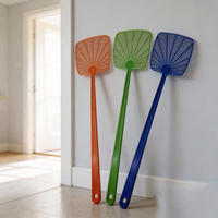 Raquette à mouches en plastique Haierc personnalisable, colorée, pour usage intérieur, outil ménager