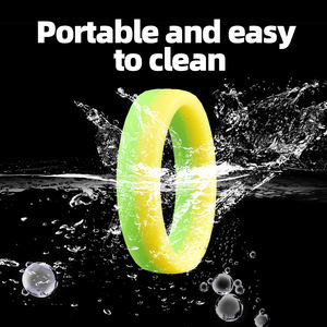 FAAK 2 pièces/ensemble anneau de pénis jouet sexuel pour hommes retarder l'éjaculation anneau de pénis en Silicone agrandir améliorer fournitures pour adultes enlever le prépuce - Product Image 4