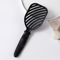 Outil de coiffage pour cheveux en nylon Gmagic, noir, à ventilation incurvée, pour un démêlage à domicile, pour un séchage plus rapide, brosse à cheveux de 25 cm de long