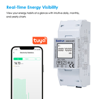 Compteur d'énergie intelligent Eastron SDM230-WIFI-TY Tuya Smart Life APP 1P2W, surveillance à distance sans fil de la consommation d'énergie, compteur d'énergie MID