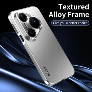 Marco de parachoques de Metal de aluminio híbrido, carcasa trasera de PC mate para <span class=keywords><strong>Huawei</strong></span> Pura 80 70 Ultra / 80 70 Pro + / Pro/70, cubierta protectora de lente - Product Image 4
