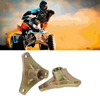 2Pcs 17T Spline moyeu d'essieu arrière en alliage d'acier pour Quad Bike ATV Go Kart 50cc 110cc