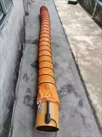 Conduit d'air flexible en PVC ignifuge en spirale de 600 mm x 5 m pour tunnel, laboratoire, sous-sol