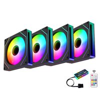 Ventilador de PC AntarcChill, Venta Directa de Fábrica, Ventilador RGB de 120 mm para Radiador de CPU, Ajustable, Varios Colores, Ventilador para Computadora de Juegos de 120 mm