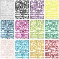 DIY Kinder-Lernset 26 Buchstaben Selbstklebende Aufkleber Notizbuch Tasse Parfüm Geschenke Dekoration Etikettenbögen