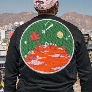 Écussons brodés personnalisés avec des paillettes, à repasser, décorations pour vêtements de designers, tissu en toile pour chapeaux - Product Image 3