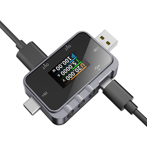 Fnirsi FNAC-28เครื่องทดสอบแรงดันไฟฟ้าแบบ2 in 1, 6.5A ความแม่นยำสูงตัวทดสอบชนิด C USB โวลต์มิเตอร์ดิจิตอลเครื่องชาร์จสายเคเบิล0 ~ 24V - Product Image 1