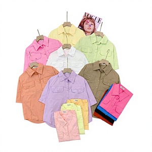 เสื้อเชิ้ตครอปผู้หญิง SUBICI TN2T2N แขนยาว ผ้าเนื้อนุ่มคล้ายผ้าไหม ระบายอากาศได้ดี ติดกระดุม มีกระเป๋าหน้าอกแบบสองชั้น - Product Image 1