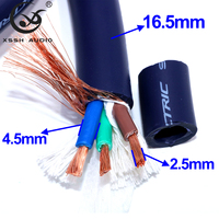 Câble d'alimentation audiophile YIVO XSSH DIY OFC OD16.5mm avec prise US/EU IEC 250V 15A en PVC pour voiture, câble d'alimentation HIFI, câble d'alimentation pour amplificateur