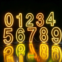 Livraison directe : Grandes lettres et chiffres LED lumineux de 2, 3 et 4 pieds (0-9, A-Z), en acrylique, avec design personnalisable, néon RGB pour fêtes