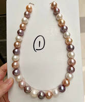 Bijoux de luxe, magnifique collier rond personnalisé en nacre, collier élégant fait à la main sur un cordon tressé