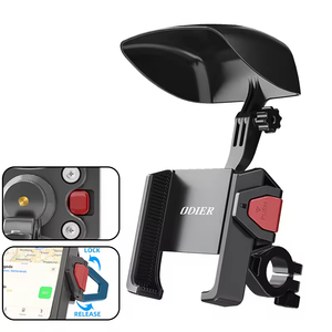 Adjustable Creative Shock-Absorbing Motorcycle Cell Phone Holder Handlebar <b>Stand</b> Mount Bracket Bicycle Phone Holder - Product Image 1