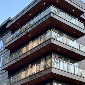 درابزين من الشرفة 12 من مخطط 304ss ، درابزين بالشرفة في مكان آخر ، درابزين زجاجي داخل عمود 40 بوصة - Product Image 1