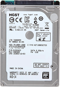 ฮาร์ดไดรฟ์ภายในสำหรับแล็ปท็อป HGST Travelstar 7K1000 ความจุ 1TB ขนาด 2.5 นิ้ว 6Gb/s 7200RPM 32MB HDD รุ่น HTS721010A9E630 ใหม่ HGST Travelstar 7K1000 - Product Image 4
