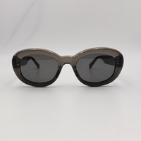 2024 Lunettes de soleil unisexes à monture ovale classique avec protection UV Design original pour hommes et femmes Matériel PC Senior Sense