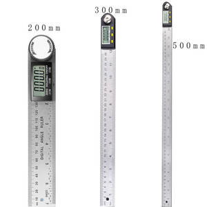 Règle d'angle numérique électronique à 360 degrés, rapporteur en acier inoxydable, instrument de mesure pour le travail du bois - Product Image 1