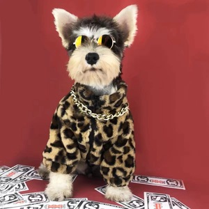 JXANRY-Ropa cálida para perros con estampado de leopardo para Otoño e Invierno - Product Image 5