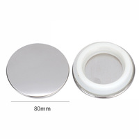 Tapas Metálicas de Aleación de Zinc de Alta Calidad de 8cm, 9cm y 10cm, Reutilizables, Ecológicas, Impresas con Láser, Cierre Suave Antiderrames para Velas