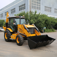 Mini-tracteur TT3CX 4x4 à moteur diesel, composants de base de chargeuse-pelleteuse JCB 3CX, pelleteuses remorquables pour usage agricole
