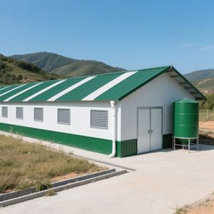 Casa di pollo prefabbricata della struttura d'acciaio di progettazione moderna per le aziende agricole installazione rapida - Product Image 6