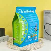 Sac à fond plat refermable réutilisable en PET/MOPP avec logo personnalisé Lebei Packing, sac d'emballage pour aliments pour animaux de compagnie