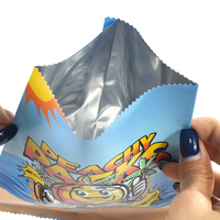 Emballage personnalisé pour cartes de jeu en PE Mylar écologique, imprimé, résistant à l'humidité, laminé métallisé, scellé à l'arrière, pochette plate