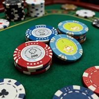 Set Chip Poker Ept Kualitas Profesional dengan Finishing Mengkilap, Logo Kustom, Chip Poker Keramik Profesional Berembos Wpt