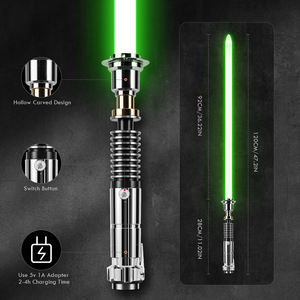 Espada Láser RGB de <span class=keywords><strong>Luke</strong></span> <span class=keywords><strong>Skywalker</strong></span> Xeno3.0 Pixel con Control por Aplicación Bluetooth, Espada Láser Jedi para Duelos Intensos, Empuñadura de Metal, Juguetes de Cosplay - Product Image 3