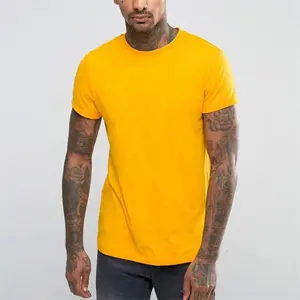 도매 220g 고품질 일반 Pima 코튼 티셔츠 슬림 맞춤 남성 T 셔츠