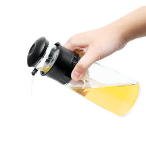 Dispenser botol cuka dan tekanan dapur, Dispenser dapur tanpa titik memasak minyak zaitun dan cuka dengan pengukuran - Product Image 5