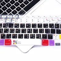 Lightroom \ Serato DJ \ Premiere Pro \ PS \ AI \ OSX \ Ableton Live \ Vim EU & US Raccourcis courants Couverture de clavier pour Macbook 13 Air A1932