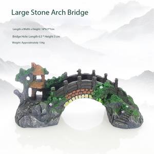 งานฝีมือรูปทรงสะพานทำจากเรซินสำหรับตู้ปลาอุปกรณ์ตกแต่งสำหรับสัตว์เลี้ยงหลากหลายขนาด - Product Image 3