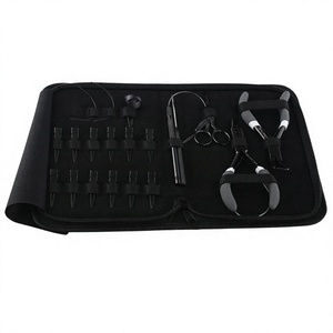 Kit de herramientas de extensión de cabello de Color negro, abridor de cuentas de enlace de anillo Micro, enhebrador de bucle más cercano, agujas de tijera y gancho con 3 cables - Product Image 1