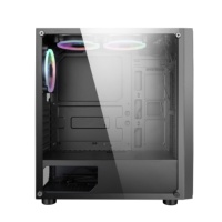 Boîtier d'ordinateur de jeu ATX Panneau avant 192-13 Série 192 Pc de bureau avec accessoires Pc RVB Pièces et accessoires d'ordinateur Usb
