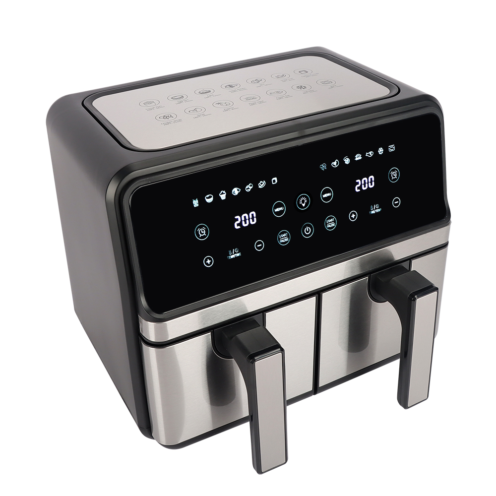 High Quality Digital Control Stainless Steel Double Pot Electric Air Fryer