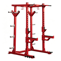 Équipement de musculation BJ6002, rack de squat en acier robuste, cadre de levage réglable pour la sécurité, adapté aux entraînements à domicile en intérieur