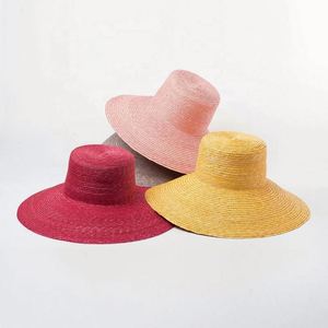 Sombrero de Paja Colorido de Diseño Personalizado para Mujer, Verano 2022, con Ala Ancha para Uso Diario, Pesca, Viajes y Playa - Product Image 1