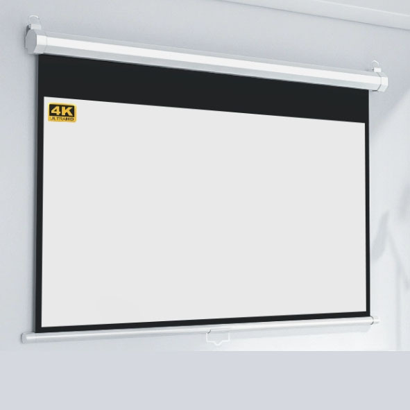Huge Size 180'' 200'' 250'' 300'' 400 Inch Electric Projection Screen 4K Tubular Motor Projector Screen With Remote Control