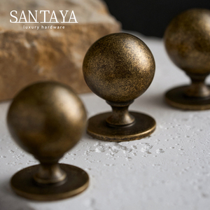 Santaya massief antiek messing handgrepen keukenkast grepen slaapkamer kledingkast ladeknoppen meubelgrepen - Product Image 6
