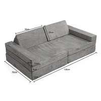 Kinderspiel Sofa Dreieck Kissen Baby Klapp boden matte Baby Umwelt freundlich Super Dickes Nickerchen Bett