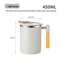Ensemble cadeau de tasse à café et bouteille d'eau isothermes en acier inoxydable 304, réutilisables, 450 ml/15 oz, sans BPA, pour le bureau, la maison et les voyages