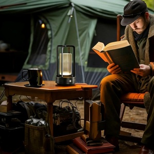 Lámpara Nocturna LED Recargable por USB con Control Táctil, 3 Temperaturas de Color, Luz de Ambiente para Camping, Linterna de Bar - Product Image 3