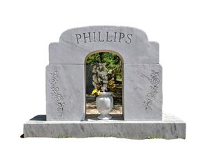 묘지 정원을위한 돌 흰색 대리석 마석 기념비 묘비 - Product Image 5