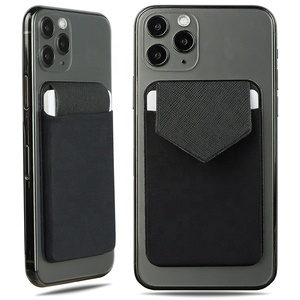 Portefeuille de téléphone portable adhésif personnalisé de nouvelle conception, autocollant résistant, tissu élastique, porte-cartes à coller - Product Image 1