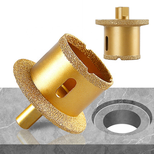 <span class=keywords><strong>Foret</strong></span> diamanté et métallique M14 de <span class=keywords><strong>haute</strong></span> <span class=keywords><strong>qualité</strong></span>, brasé sous vide, 45-65 mm, pour le perçage de carreaux, de pierres et de éviers/lavabos - Product Image 3
