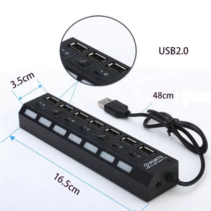 Chất Lượng Cao 7 Cổng <span class=keywords><strong>USB</strong></span> 2.0 HUB Chuyển Đổi <span class=keywords><strong>USB</strong></span> Splitter Đa Hub <span class=keywords><strong>Usb</strong></span> Docking Station Cho Macbook PC Máy Tính Xách Tay - Product Image 6