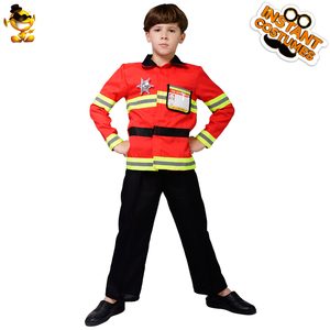 Boys Fireman <strong>Costume</strong> Kids Cosplay Party <strong>Firefighter</strong> <strong>Costume</strong> <strong>Halloween</strong> Children's <strong>Firefighter</strong> <strong>Costume</strong> - Product Image 3