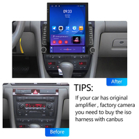 Écran vertical Android 9,7 pouces pour Audi A6 S6 RS6 1997-2004, lecteur DVD de voiture avec navigation GPS et CarPlay sans fil